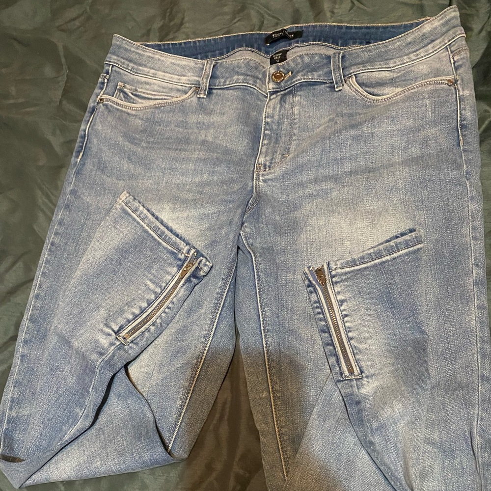 White House Black Market size 14 skinny crop jeans